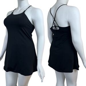 The Halara Everyday Perfection Women Size XL Black Pullover Mini NEW Dress Nylon